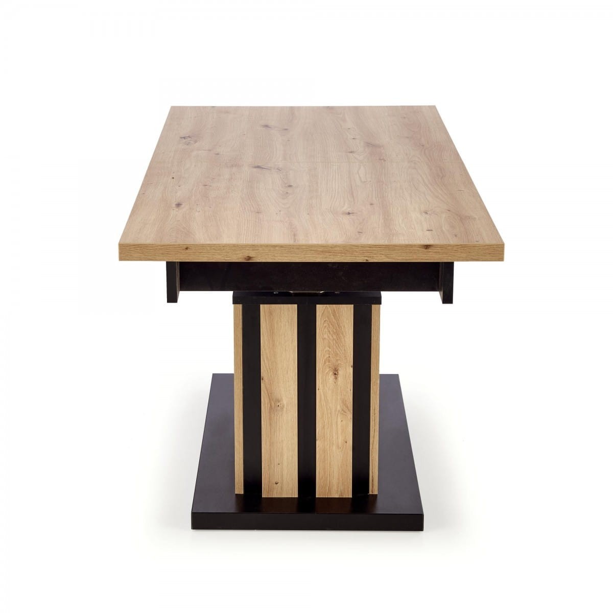 BARETTI ława dąb artisan/czarny (3p=1szt)