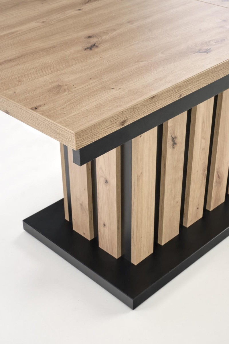 BARETTI ława dąb artisan/czarny (3p=1szt)