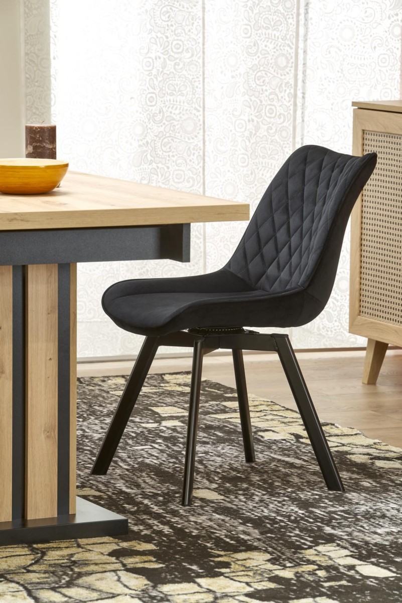 LAMELLO stół rozkładany 130-180/80 cm dąb artisan/czarny (2p=1szt)