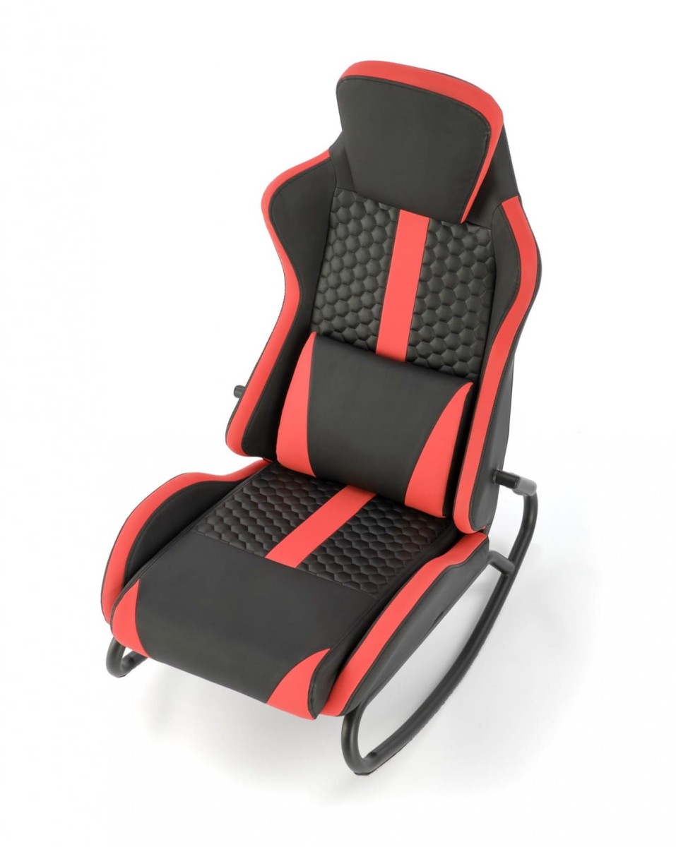 GAMER fotel czarny/czerwony (1p=1szt)