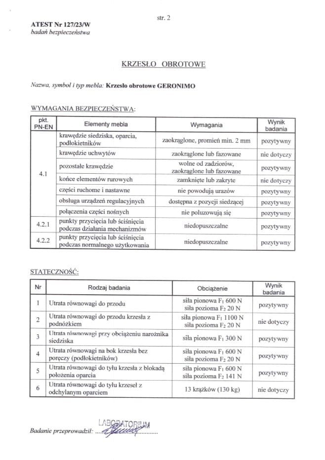 GERONIMO fotel gabinetowy czarny (1p=1szt)