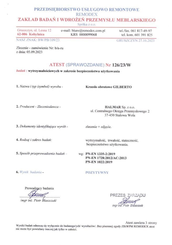 GILBERTO fotel gabinetowy czarny (1p=1szt)