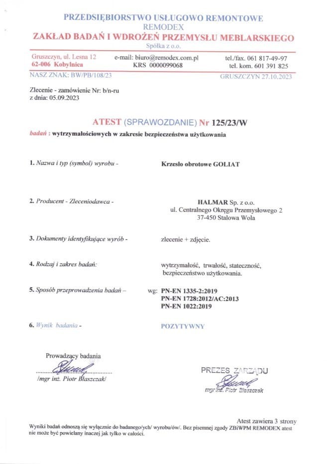 GOLIAT fotel gabinetowy czarny (1p=1szt)