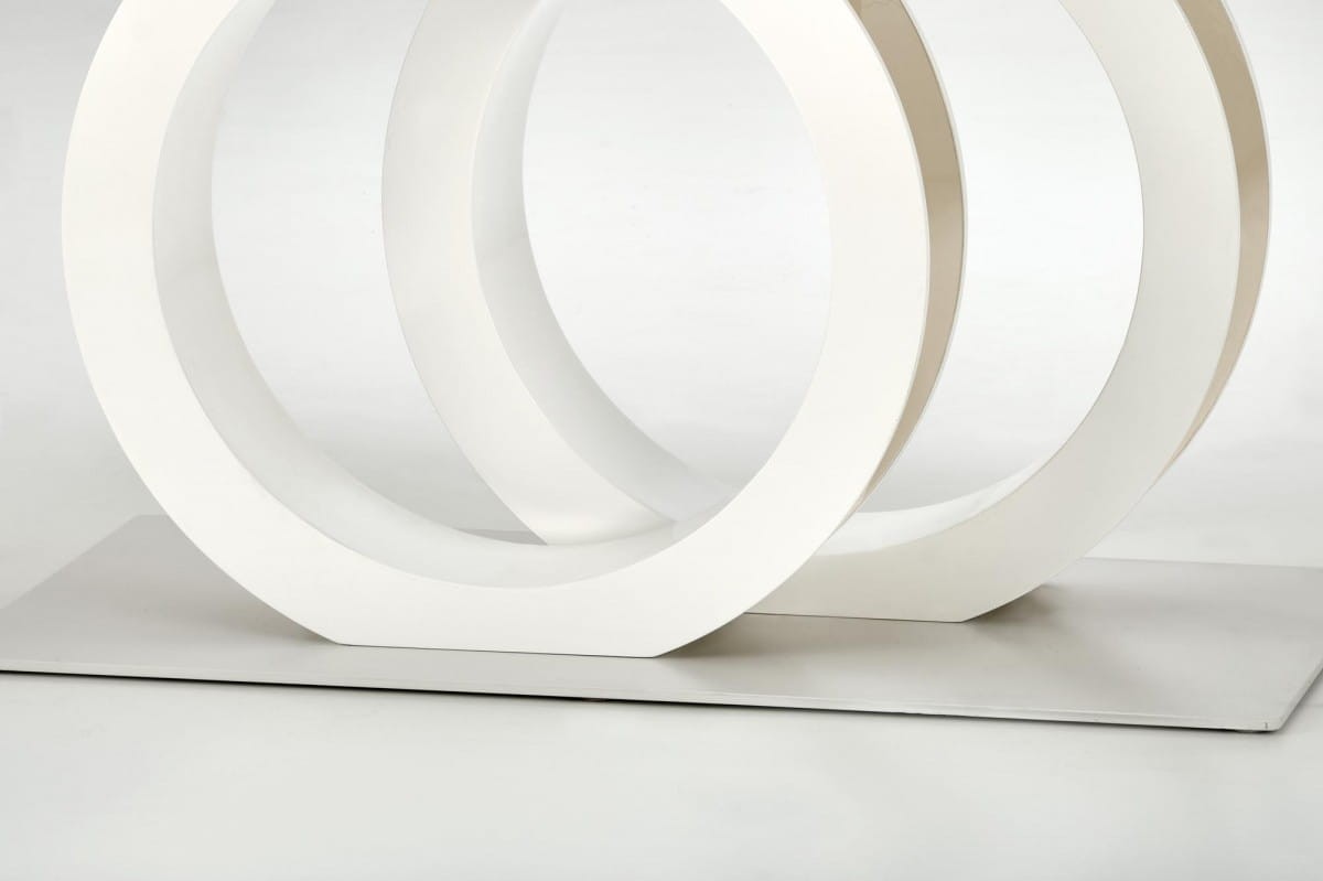 GALARDO stół rozkładany, biały / złoty (3p=1szt)