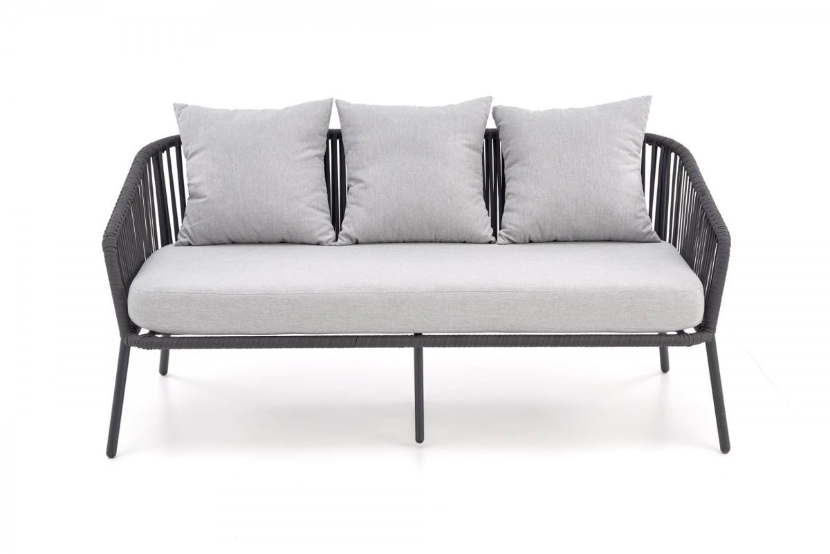ROCCA zestaw ogrodowy ( sofa + fotel 2x + ława ), ciemny popiel / jasny popiel (1p=1szt)