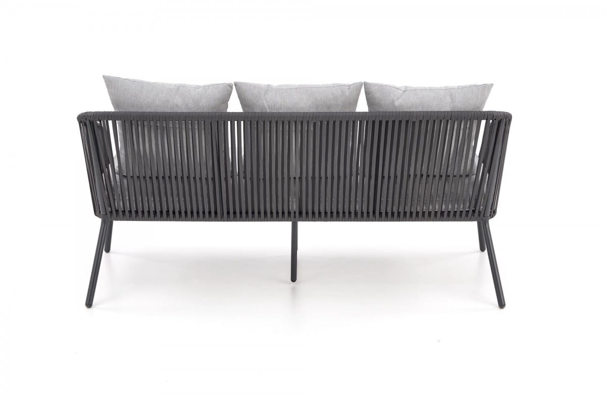 ROCCA zestaw ogrodowy ( sofa + fotel 2x + ława ), ciemny popiel / jasny popiel (1p=1szt)