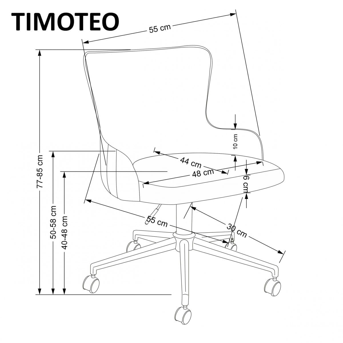 TIMOTEO fotel gabinetowy ciemny zielony (1p=1szt)