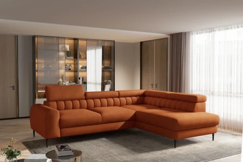 Narożnik Navas L [WERSAL] z funkcją spania i pojemnikiem