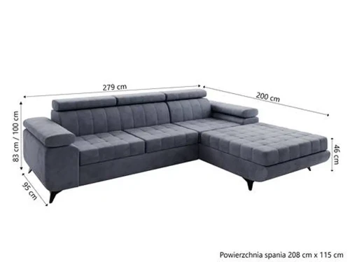 Narożnik z funkcją spania Letto I