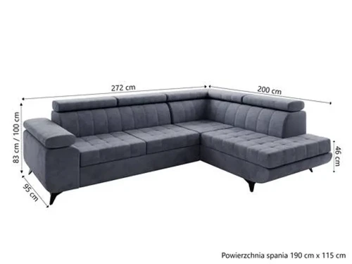 Narożnik z funkcją spania Letto II