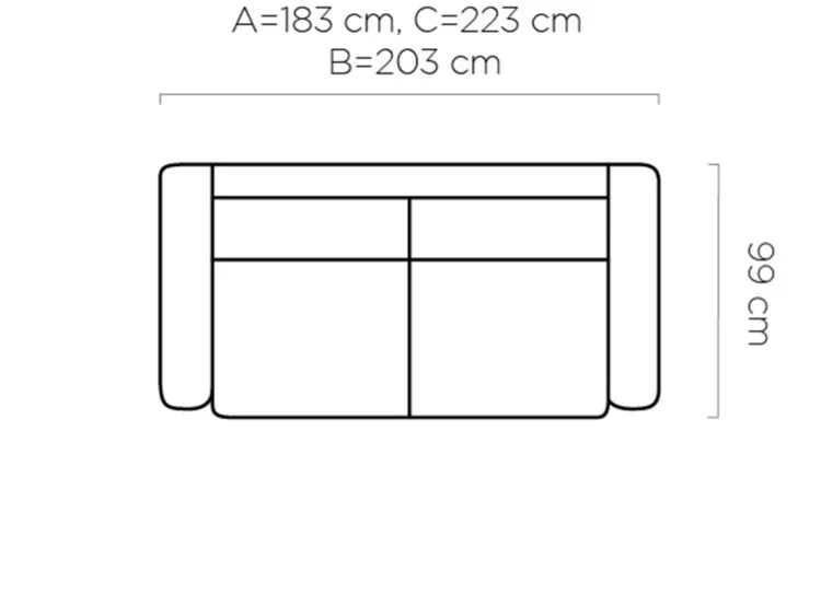 Sofa CAPRI - WERSAL - WYMIARY
