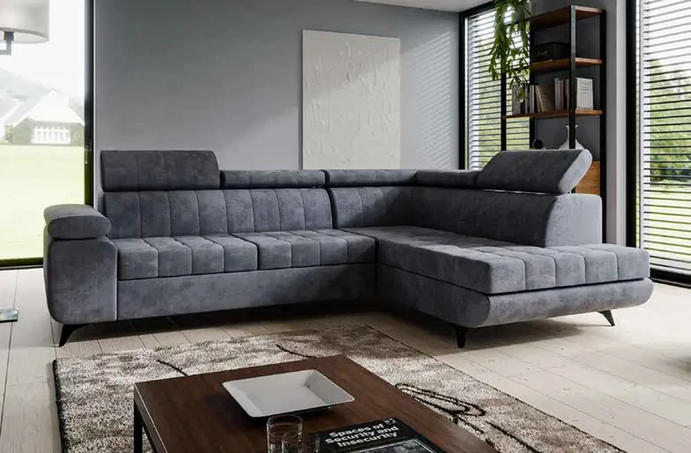 Narożnik z funkcją spania i pojemnikiem Lugano II