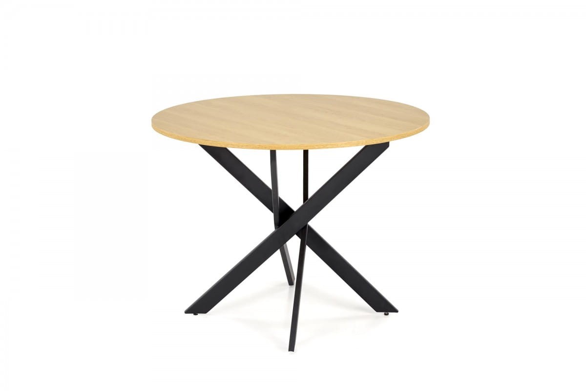 EDGAR stół, blat - dąb złoty, nogi - czarny (2p=1szt)