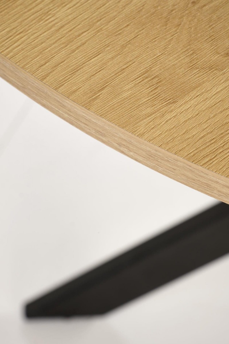 EDGAR stół, blat - dąb złoty, nogi - czarny (2p=1szt)