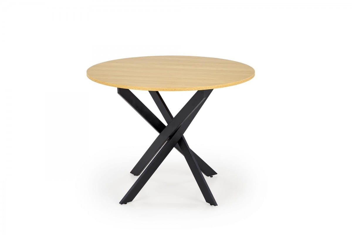 EDGAR stół, blat - dąb złoty, nogi - czarny (2p=1szt)