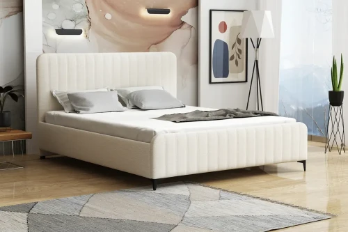 Łóżko tapicerowane Soul 180x200 [LINNEO] z pojemnikiem na pościel