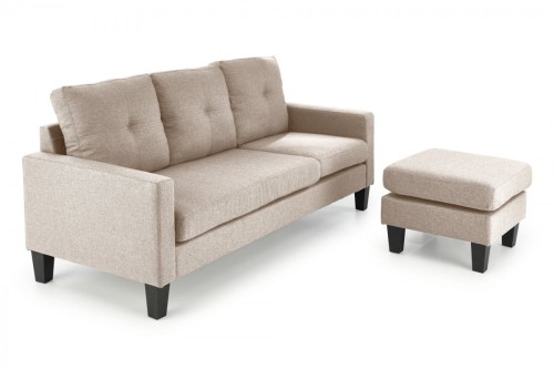GERSON sofa z podnóżkiem beżowy (1p=1szt)