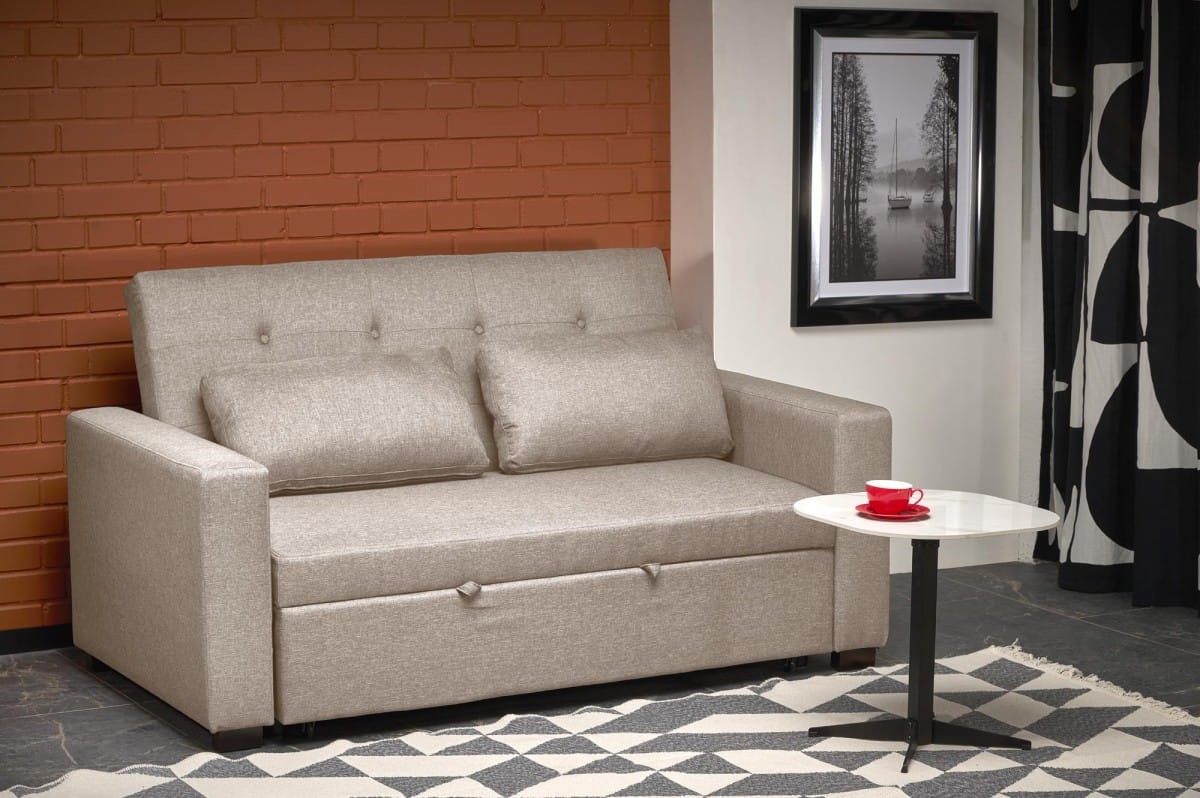 PAULINIO sofa rozkładana, beżowy (2p=1szt)