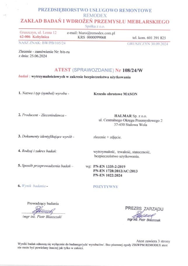 MASON fotel gabinetowy czarny (1p=1szt)