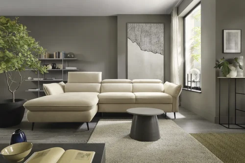 Narożnik Mango [Benix] z funkcją spania i pojemnikiem na pościel