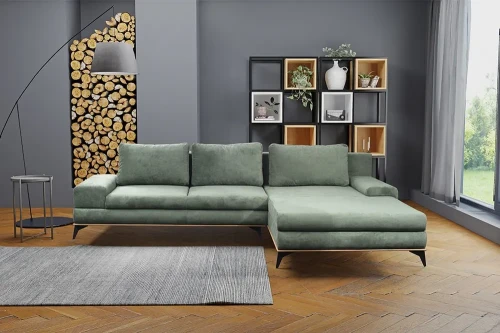 Narożnik Manila [Benix] z funkcją spania i pojemnikiem na pościel