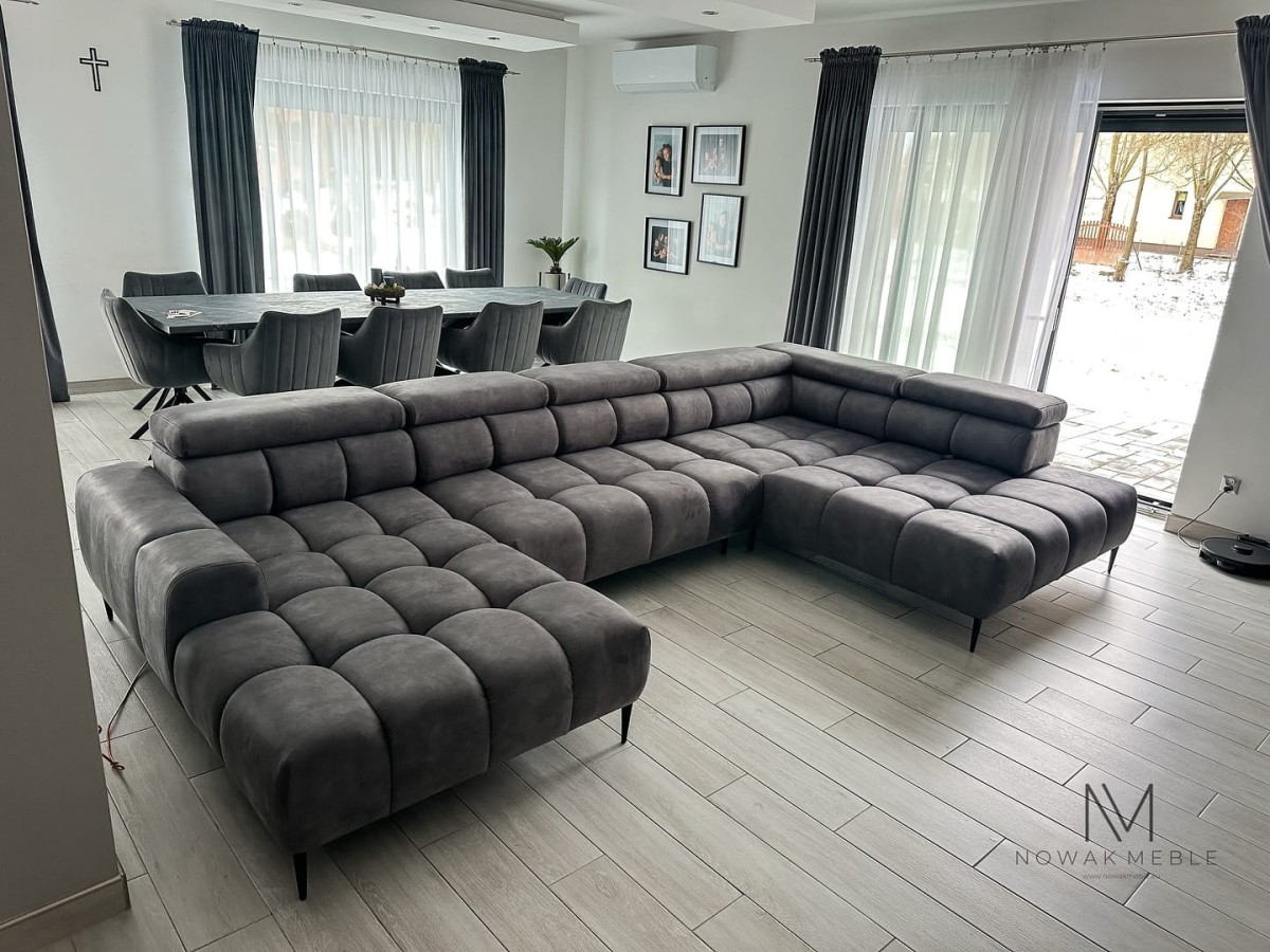 Naroznik plaza XL WERSAL tkanina palladium 16 grey