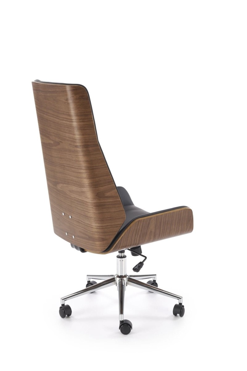 WEBSTER fotel gabinetowy orzechowy/czarny