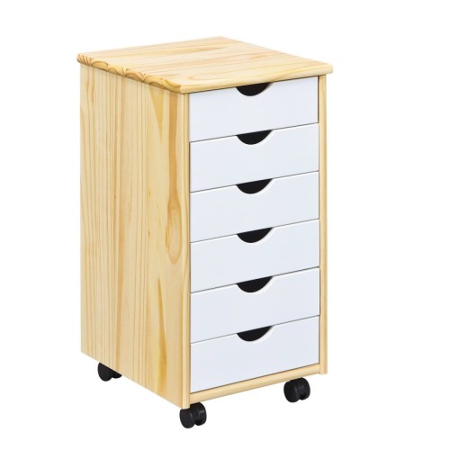 ANALICE kontenerek biały-sosna (1p=1szt)