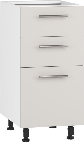 VENTO D3S-40/82 szafka dolna z szufladami, mechanizm Hettich front: kaszmir (1p=1szt)