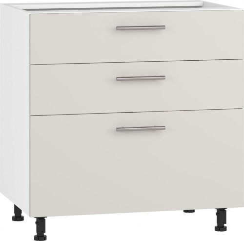 VENTO D3S-80/82 szafka dolna z szufladami, mechanizm Hettich front: kaszmir (1p=1szt)