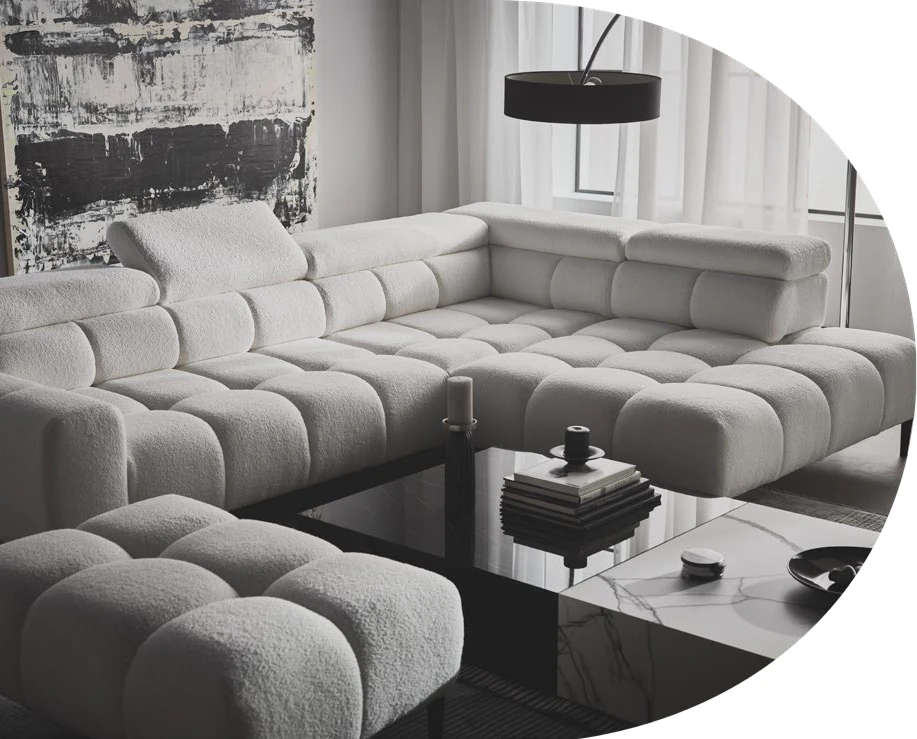 zestaw Plaza narożnik pufa