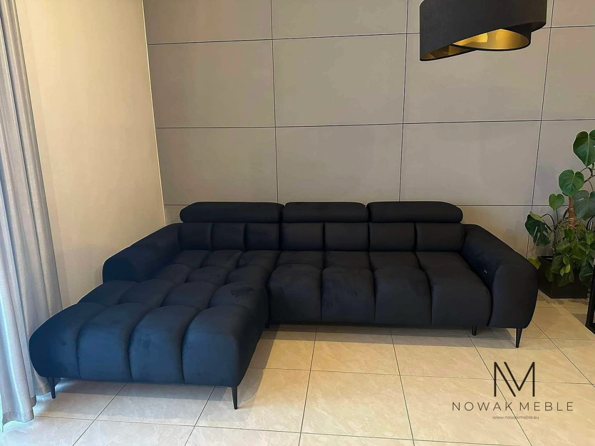 Narożnik PLAZA L - realizacja u klienta - tkanina Solar 99