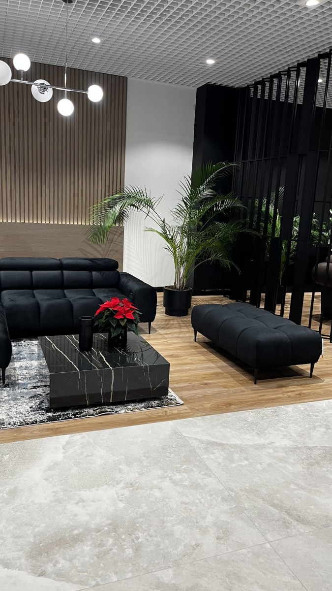 PLAZA L - narożnik plus pufa