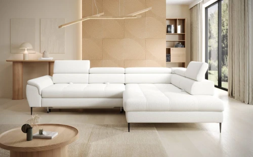 Narożnik Empoli L [WERSAL] z funkcja spania i pojemnikiem na pościel