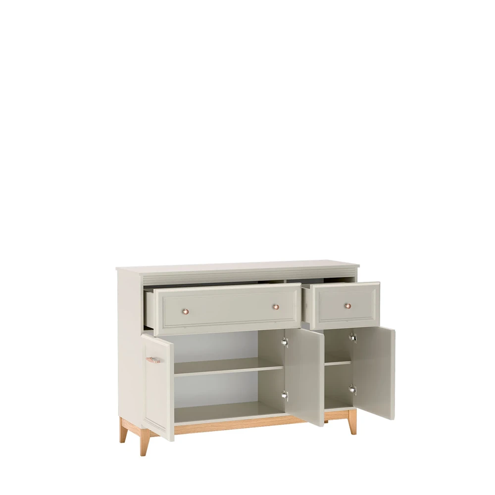 Komoda trzydrzwiowa z szufladami Windsor W-1