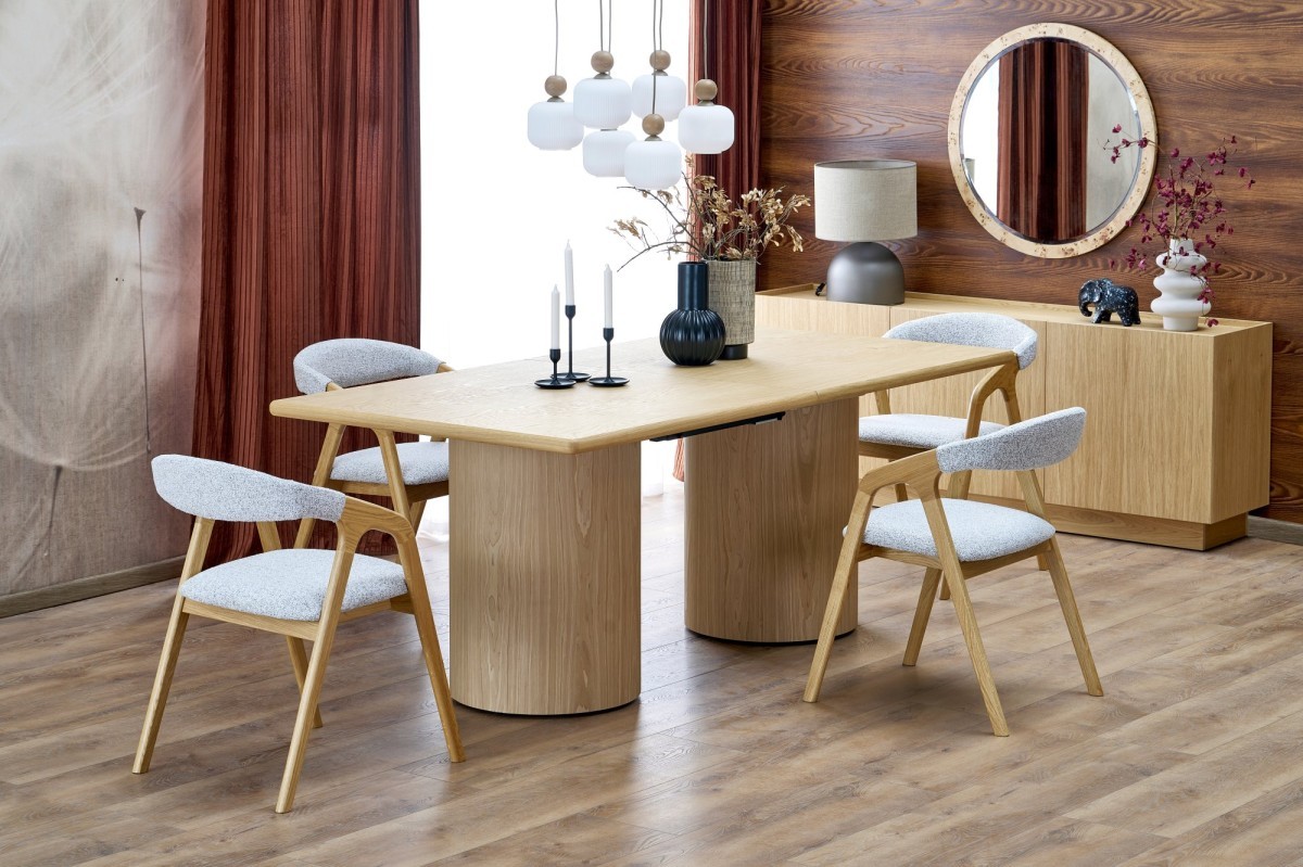 EVEREST stół rozkładany dąb naturalny matowy (3p=1szt)