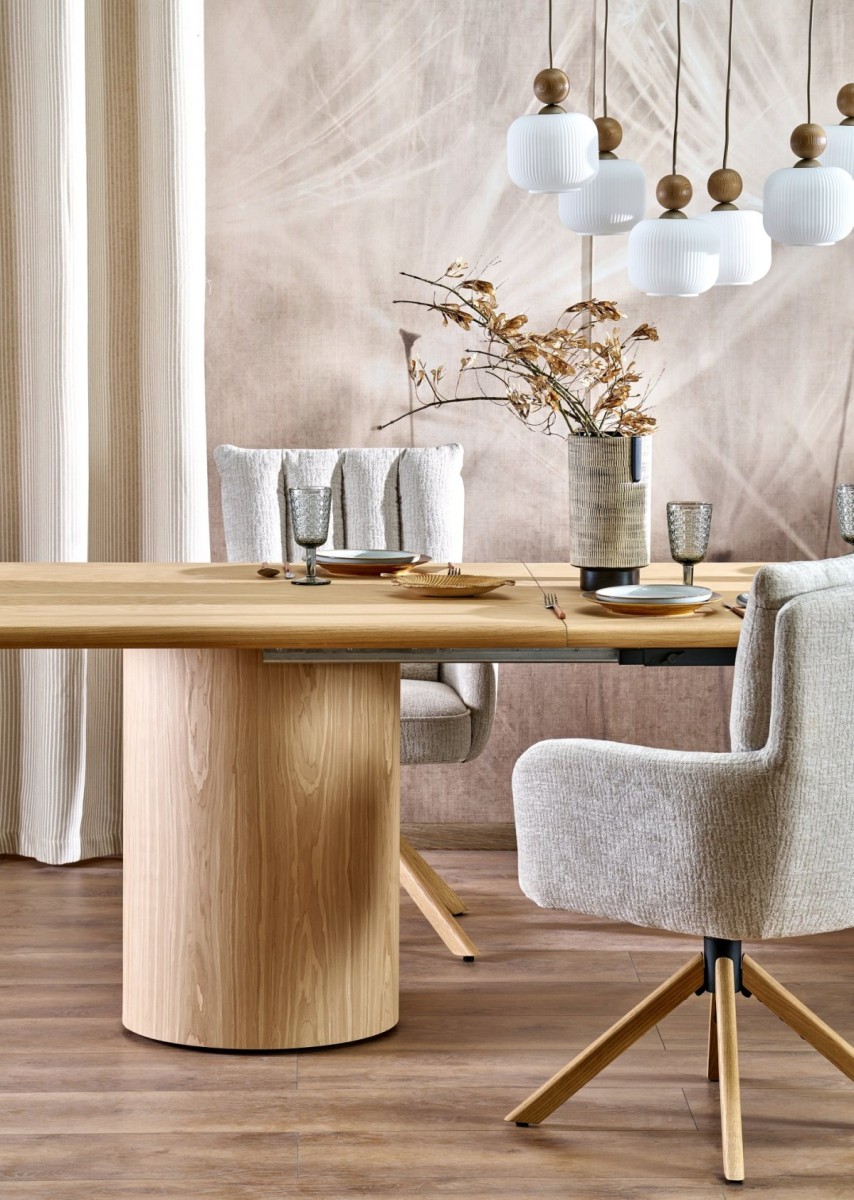 EVEREST stół rozkładany dąb naturalny matowy (3p=1szt)