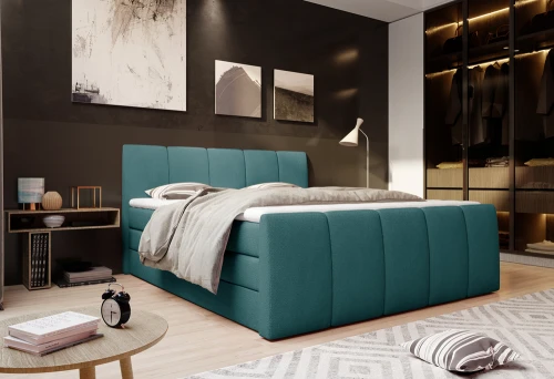 Łóżko kontynentalne Fresco 180x200 [WERSAL] z pojemnikiem na pościel