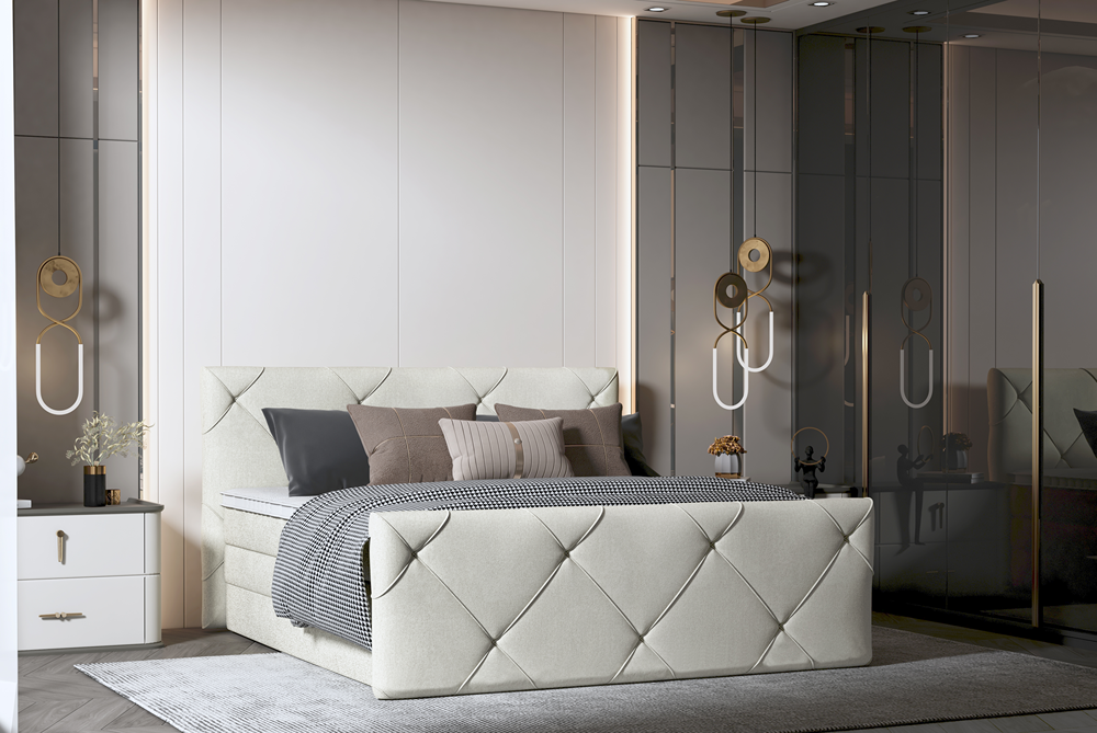 Łóżko kontynentalne Mossa