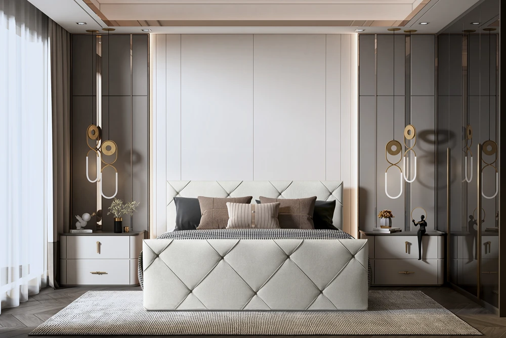 Łóżko kontynentalne Mossa