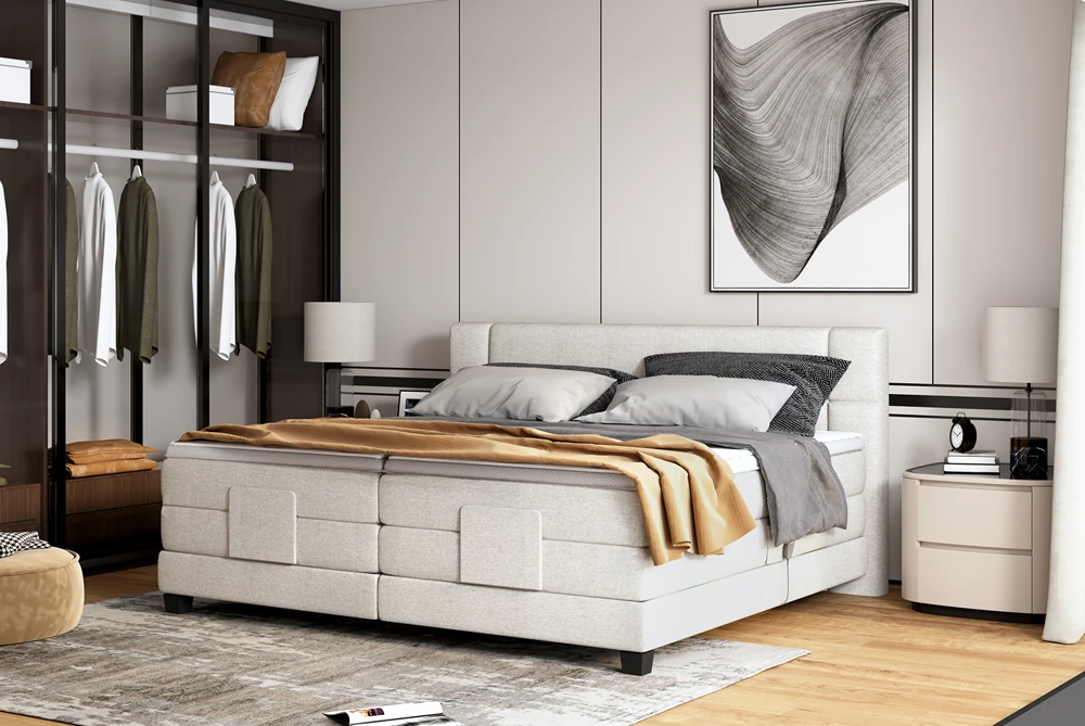 Łóżko kontynentalne Rey