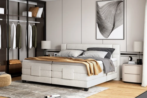 Łóżko kontynentalne Rey 160x200 [WERSAL] z elektryczną regulacją pozycji spania