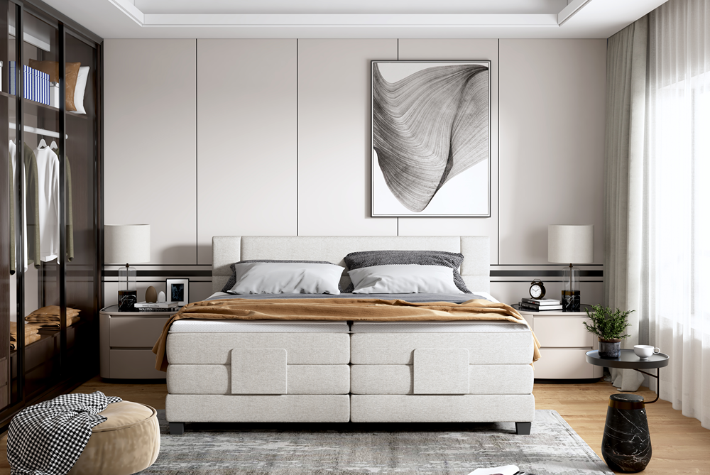 Łóżko kontynentalne Rey