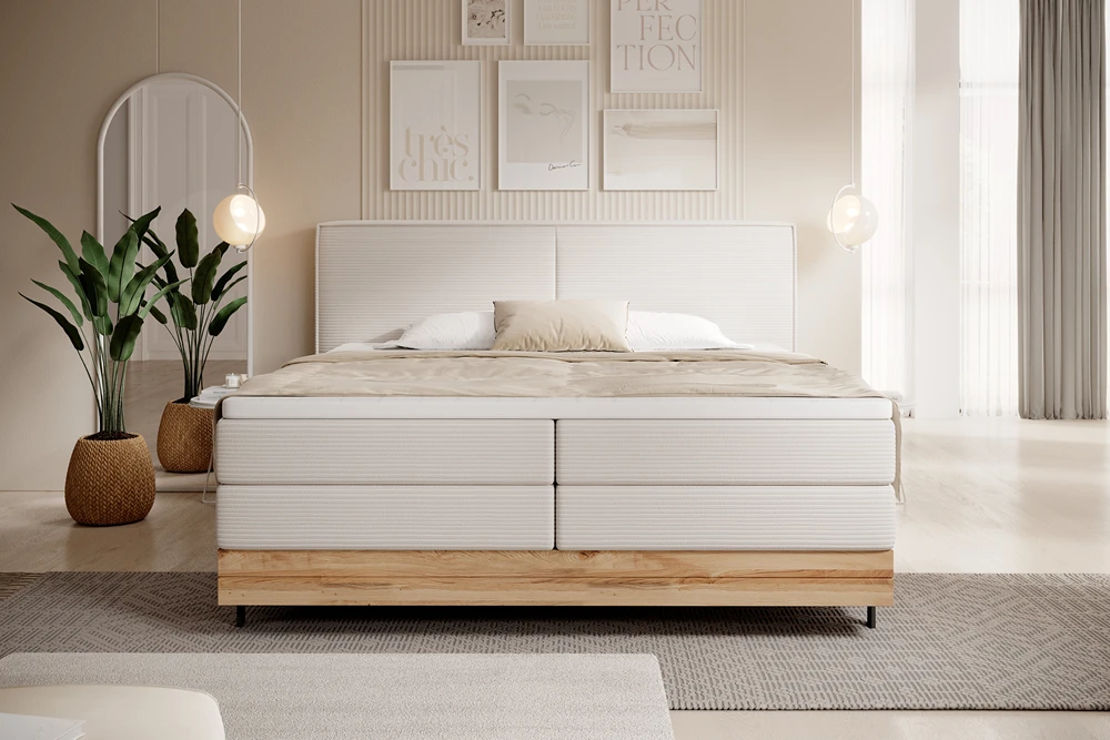 Łóżko dębowe Nebia