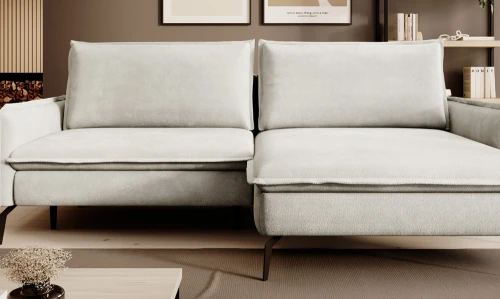 Narożnik Glossy [WERSAL] z funkcją spania i pojemnikiem na pościel