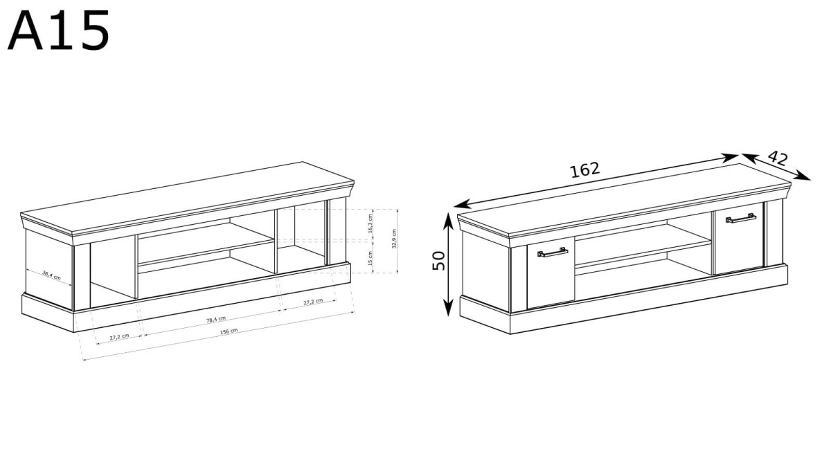 Szafka RTV Antica A-15