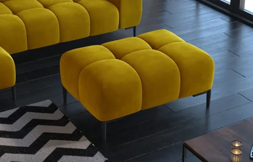 Pufa Plaza Mini - Salvador 13 [WERSAL] na nóżkach - dostępna od ręki