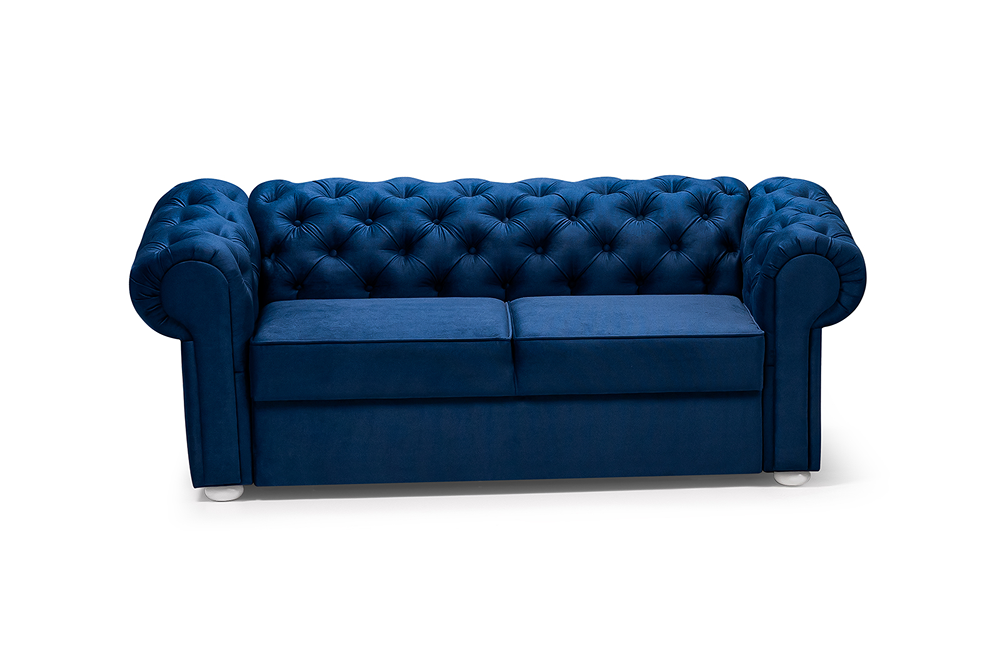 Valentino sofa II kronos09 ciemny niebieski front