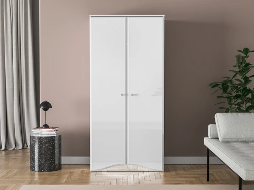 Szafa dwudrzwiowa Glamour 08 [ML Meble] z drążkiem i półkami