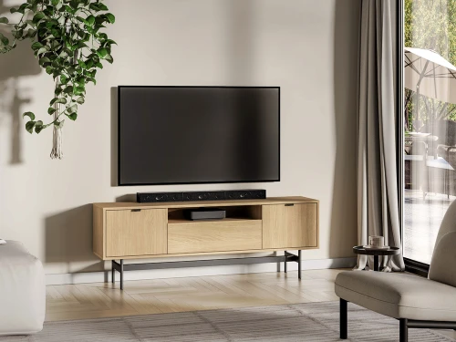 Szafka RTV dwudrzwiowa Reynos 06 [ML Meble] z półką